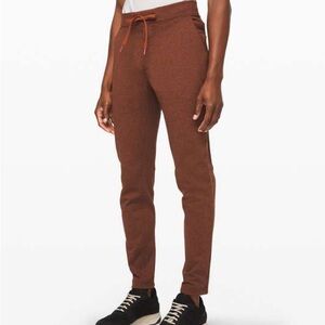 Lululemon Men’s City Sweat Pant Classic *Thermo Heathered Dark Terracotta Small